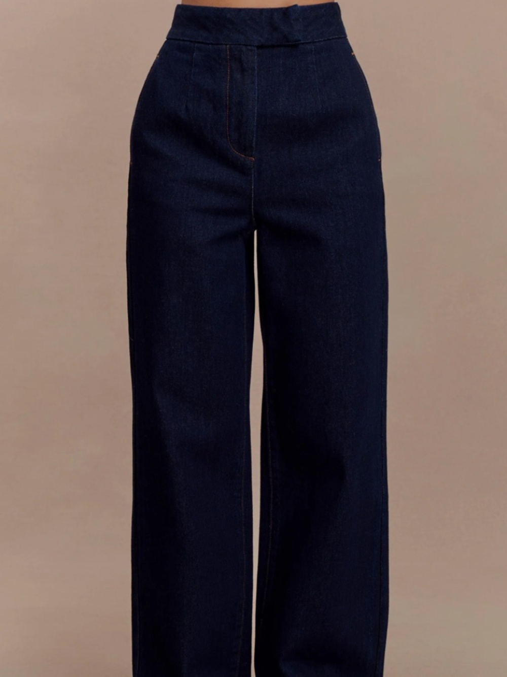 Rayne Wide Leg Denim Jeans - Indigo Blue